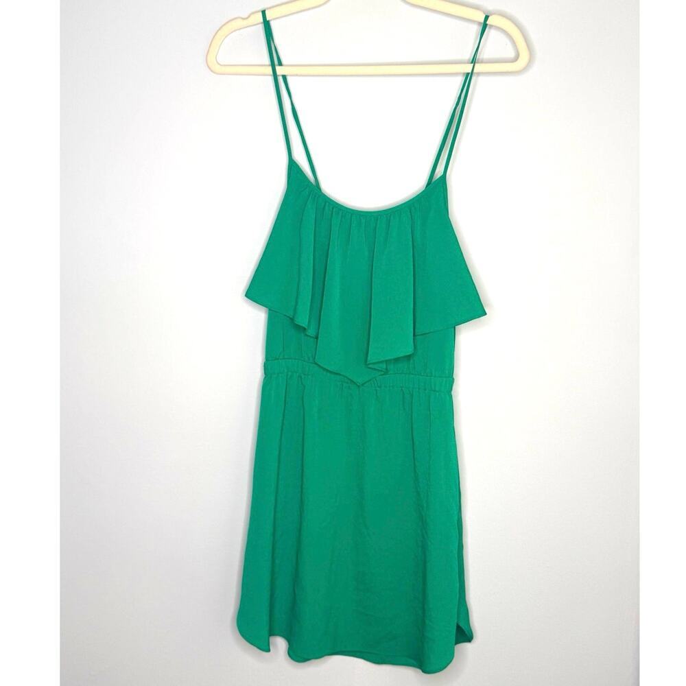 American Eagle Outfitters Green Sleeveless Adjustable Strap Mini Dress XS Y2K